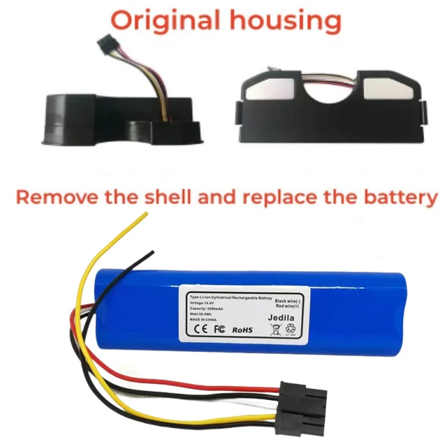 For CECOTEC CONGA 3090 3091 3092 1690 1890 2090 Robot Vacuum Cleaner  Battery Pack Replacement Accessories 14.4 Volts 3500 mAh - AliExpress