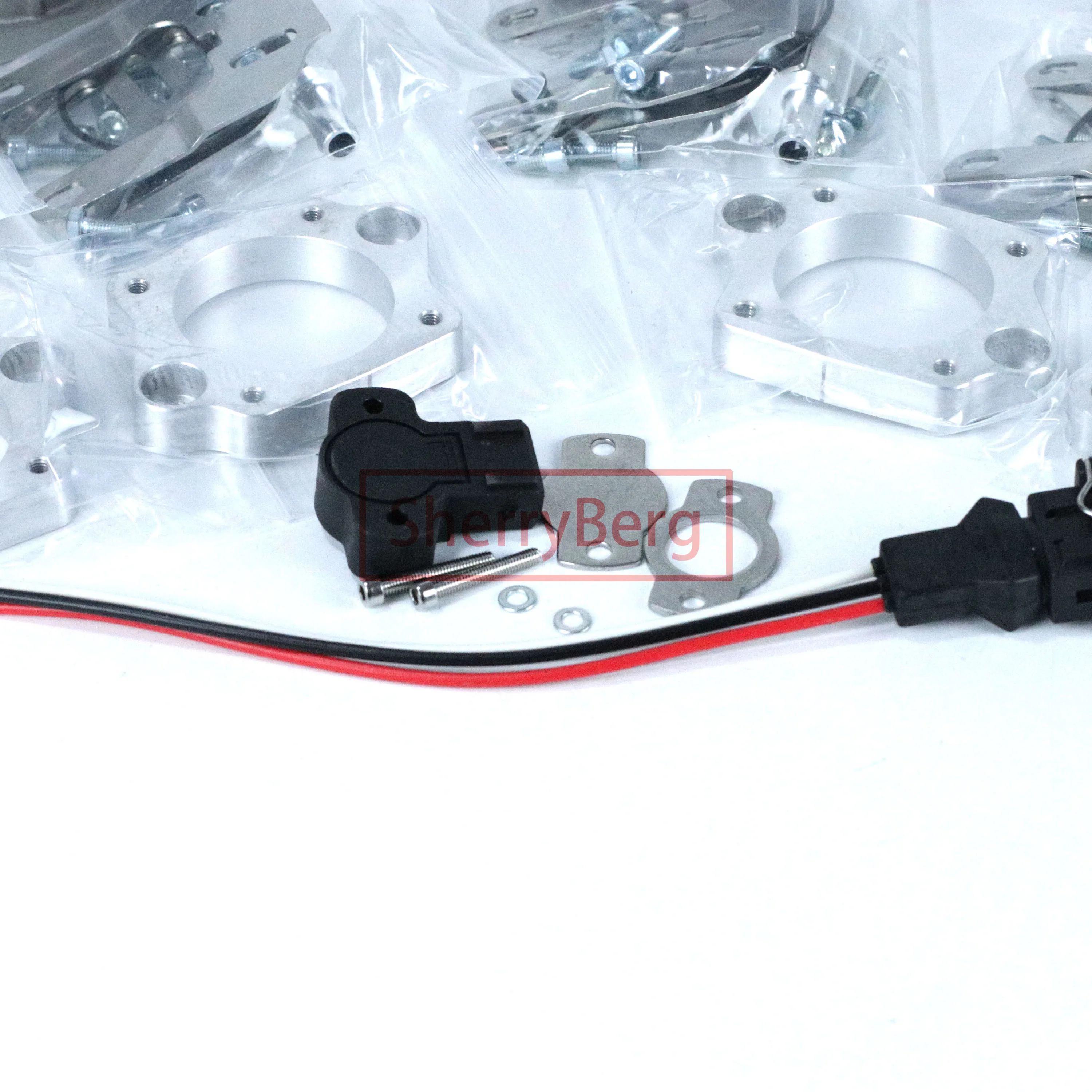 SherryBerg SF INDIVIDUAL 40DCOE 40mm Aluminium Fuel Injection Throttle Body for Weber Jenvey EMPI DCOE Inlet TH TB 2 Pairs +TPS