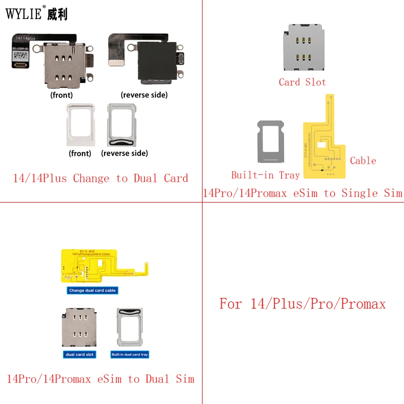 Wylie Esim To Dual Card Flex Muslimah Per Iphone 14 Pro Max Plus Esim A Singolo Slot Per Schede Sim Vassoio No Nmuslimate Eecicend Parti Di Separazion