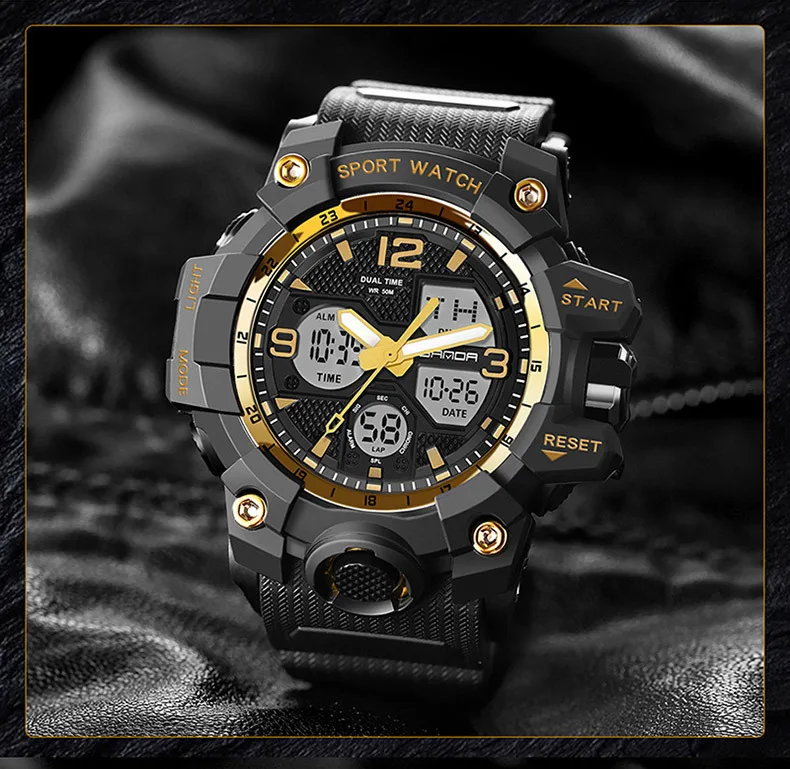 2 Size Military G Style Automatic Watch for Men 18+ Women Lover Watches Digital Fashion Trend Quartz Wristwatch Luxury Original