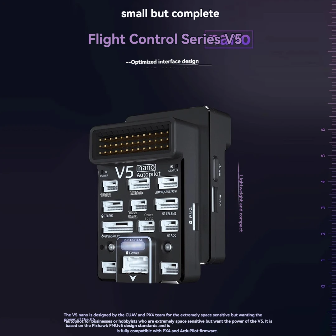CUAV V5 NANO Управление полетом с открытым исходным кодом PX4 Дрон PIX Мини-модель пилота самолета thumbnail 4