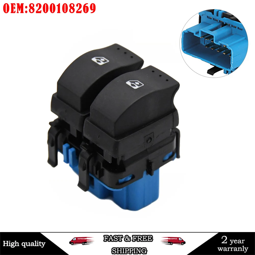 Anteriore Alzacristalli Elettrici Interruttore Per Opel Vivaro/Movano 8200108269, 4417286,93858398