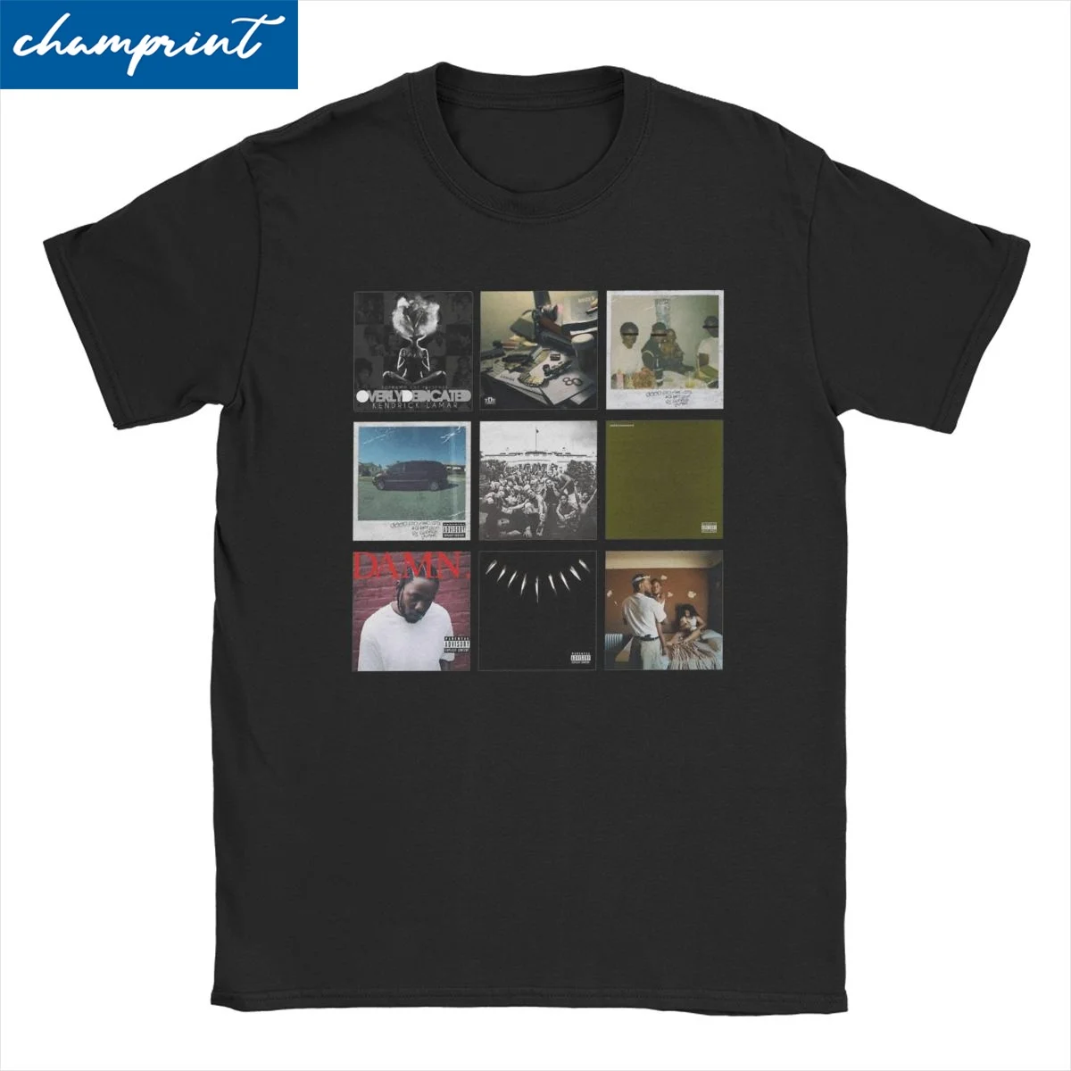 

Kendrick Lamar All Albums Rapper Hip Hop Streetwear T Shirt Men Women's 100% Cotton Vintage T-Shirt Kendrick Lamar Tees Adult