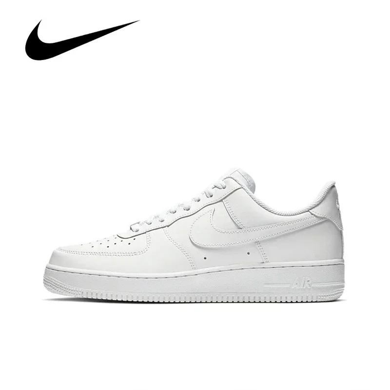 Nike-Air Force 1 Low '07 Sneakers Unisex Da Donna Af1 Pure White Classic Retro Style D8959-100
