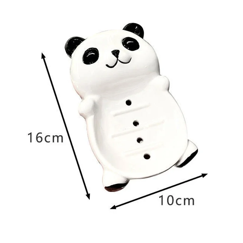 Soap Dish Storage Rack, Ceramic Home Bathroom Supplies, Creative Light, Luxury, High Beauty, Cute Drain, No Punching, 1Pc