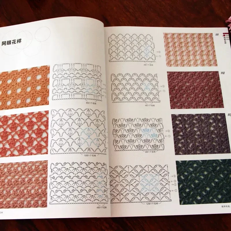 Japanese Knitting Pattern Book 260 by Hitomi Shida + Crochet Patterns Book 300 Wool Hand Knitting Books Chinese Edition