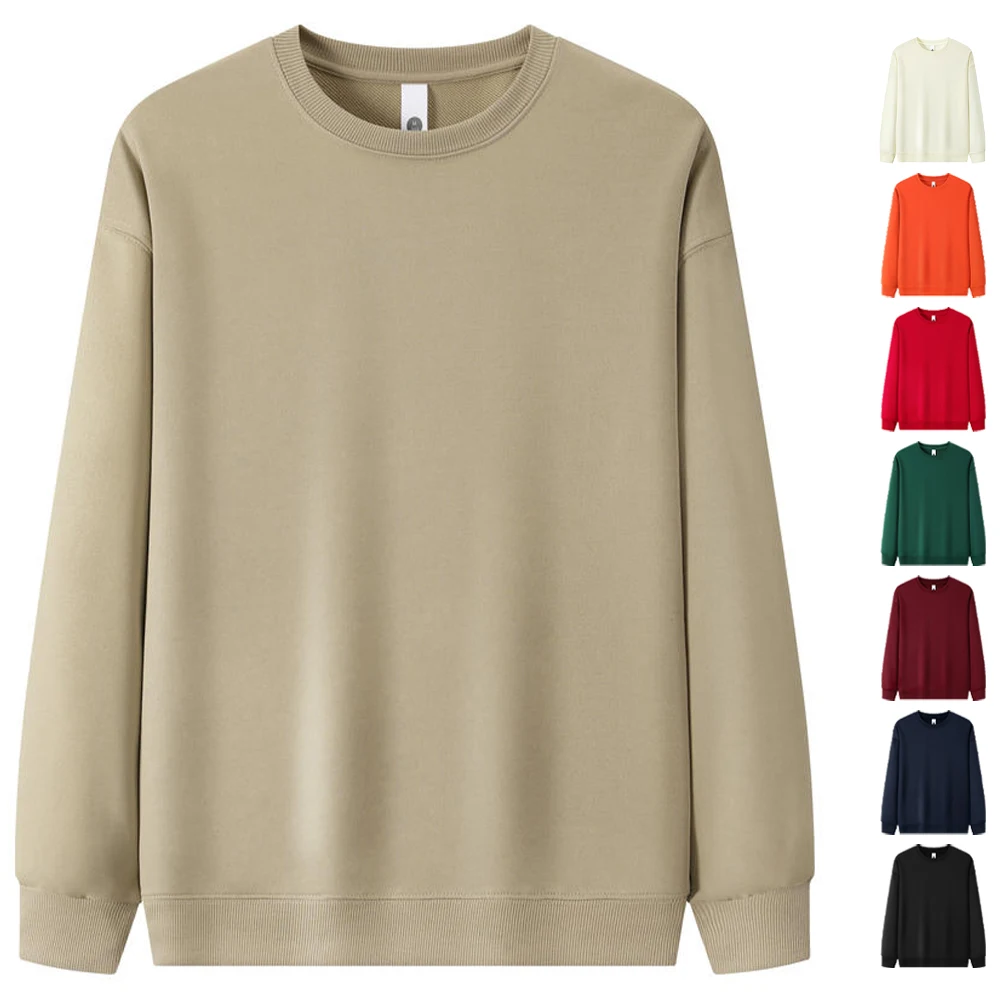 Blank Sublimation Sweatshirt Lightweight Hoodie Men Sweat-shirt Crew Neck Sweatshirt For Men Moletons Masculinos