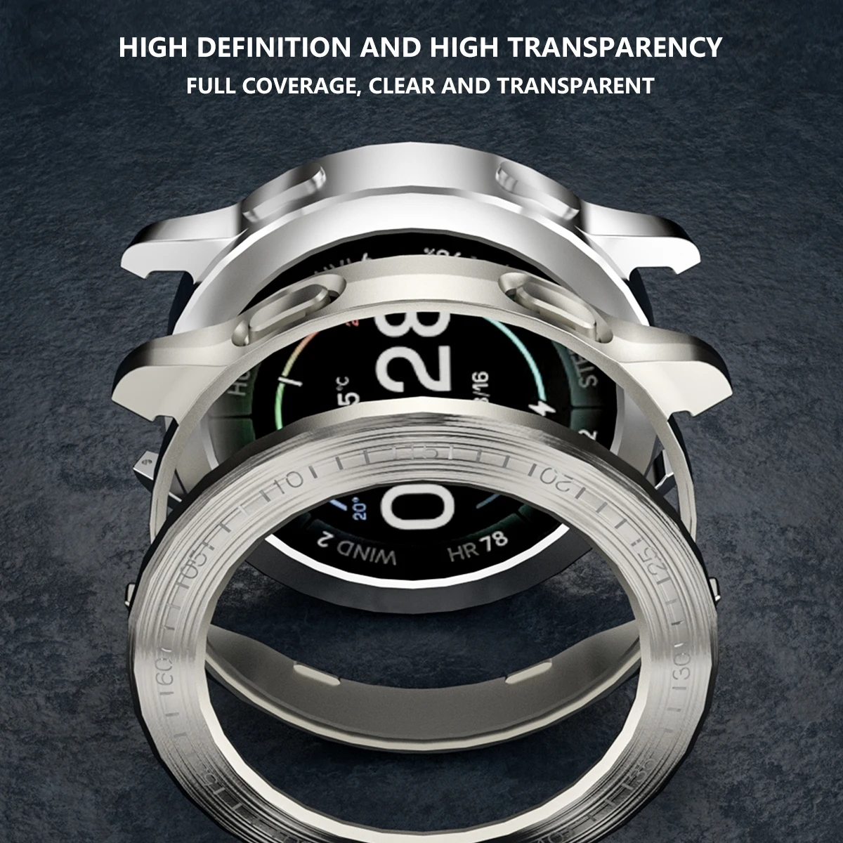 Premium Electroplated Protective Shell with Bezel
