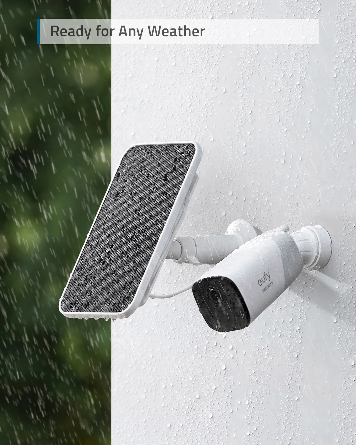 eufy security Certified eufyCam Solar Panel Compatible with eufyCam Continuous Power Supply 2.6W Solar Panel, IP65 Weatherproof