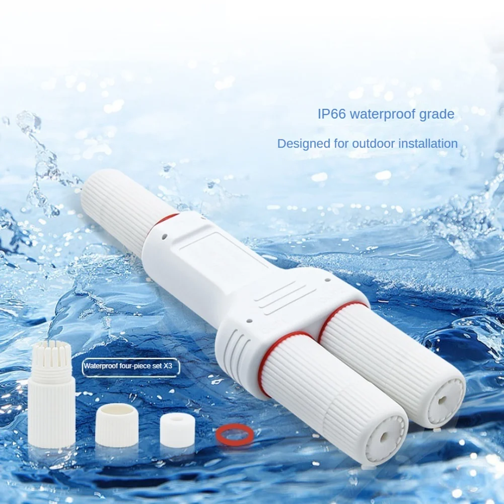 방수 POE 익스텐더, 야외 30W 고출력 플러그 앤 플레이, PoE 스위치 NVR IP 카메라 AP, 2 포트, 1 in 2 Out, 10 Mbps, 100Mbps