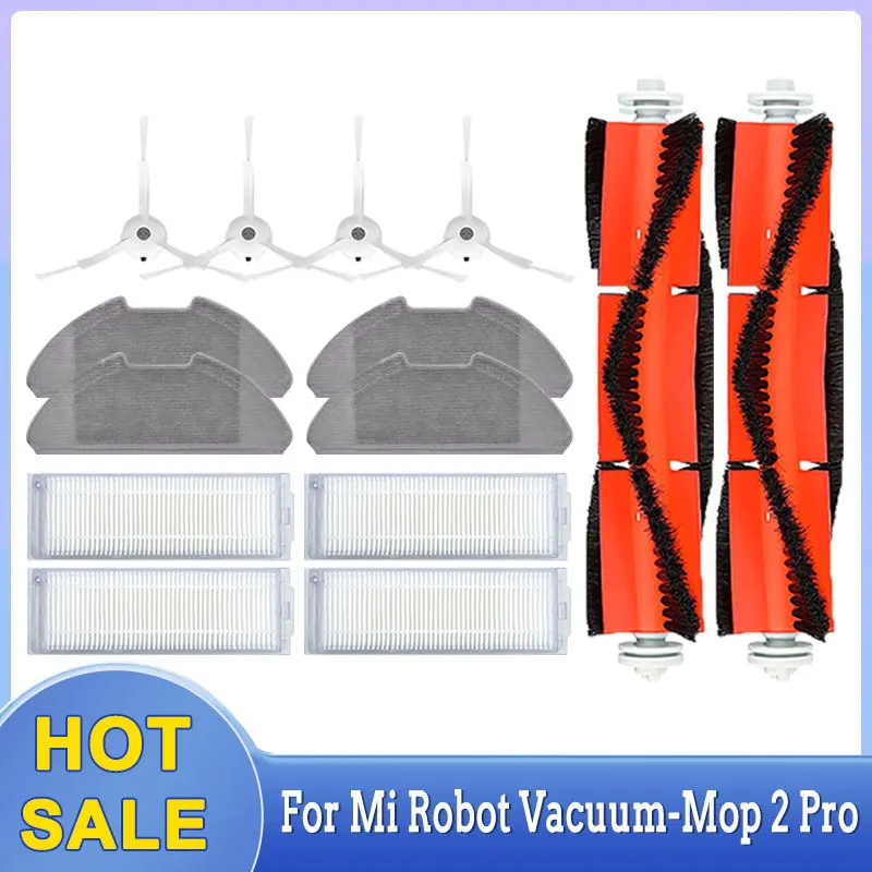 Filtro, Panno Per Mocio, Per Xiaomi Mi Robot Vacuum-Mop 2 Pro, Mi Robot Vacuum-Mop 2 Lite, Spazzola Laterale Principale, Mijia Vacuum Cleaner Mjst1Shw