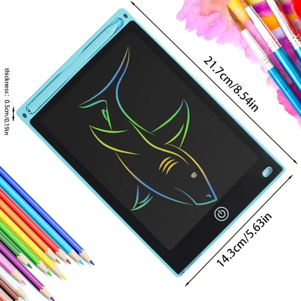 고품질 8.5인치 LCD 드로잉 태블릿 휴대용 재사용 가능한 낙서판 지울 수 있는 컬러풀한 화면 전자 태블릿 보드