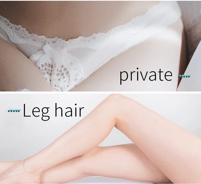 hair removal treatment areas illustration