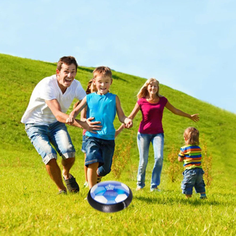 Air Power Hover Ball with LED Light and Foam Bumper Indoor Outdoor Toys Air Floating Soccer Ball Hover Ball for Boys Girls