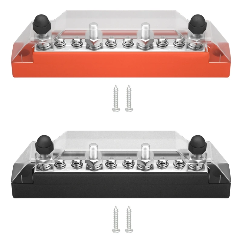 

4 x M6 Terminal Block Studs 6 x M4 48V Junction Block Bus Bar Power Distribution