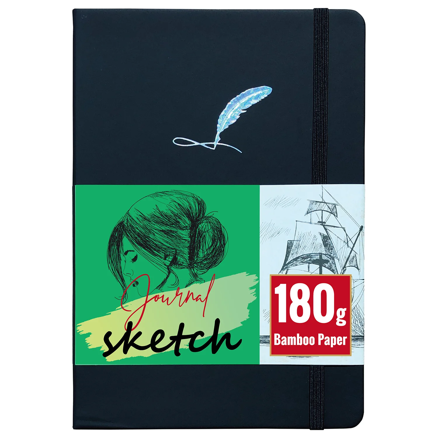 A5 Size Watercolor Sketchbook Journal Thicken 180g Bamboo Paper 160 Blank  Pages Artist & Student Notebook - AliExpress