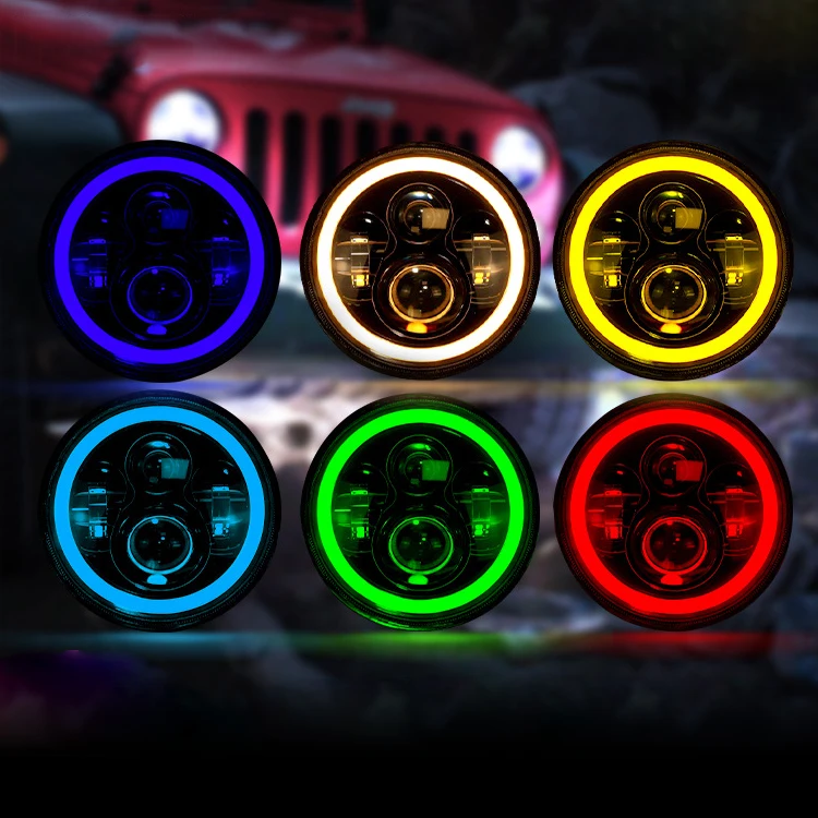 

Новинка, автомобильная фара, рабочая модель, для Jeep Wrangler JK JL TJ