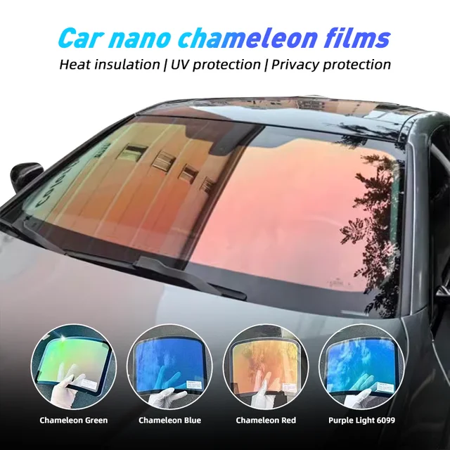 Chameleon Windscreen Front Window IRR99% High Insulation Sun Solar Car Tint Film Light Color Change Protection Sticker 1