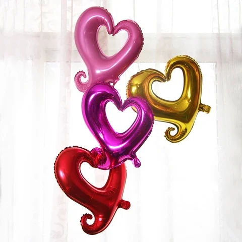 

18 inch heart-shaped helium balloon romantic hook Valentine's Day wedding Decoration birthday heart foil balloons