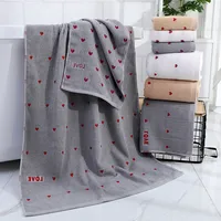 Love Embroidery Bathrooms Accessories For Home Garden Large Shower Bath Towels Beach Large and Thick Bath Towel Gym Spa Hotel 1