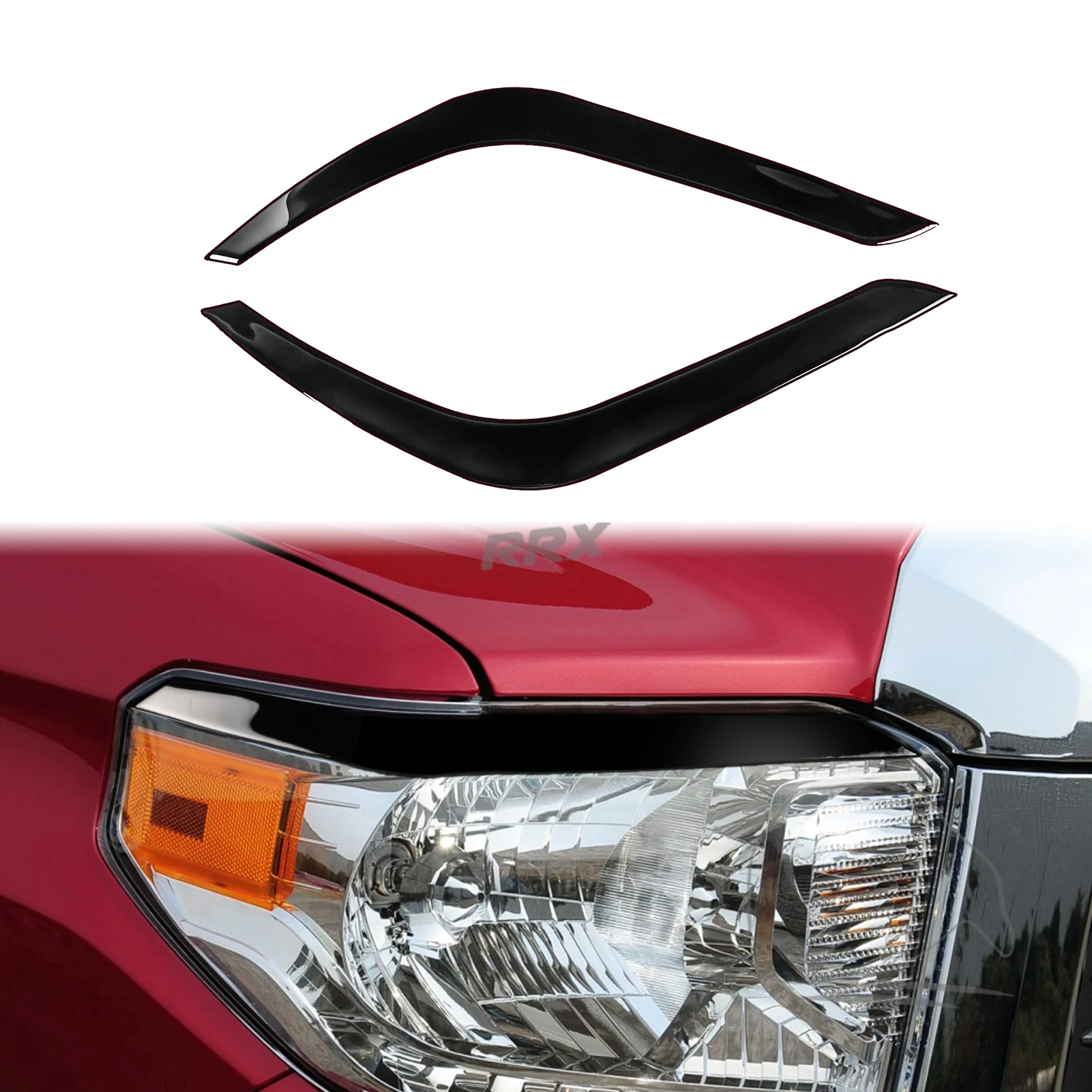 

Налобный фонарь для Toyota Tundra 2014, 2015, 2016, 2017, 2018, декоративное покрытие для бровей, стикер для отделки, автомобильные аксессуары ABS