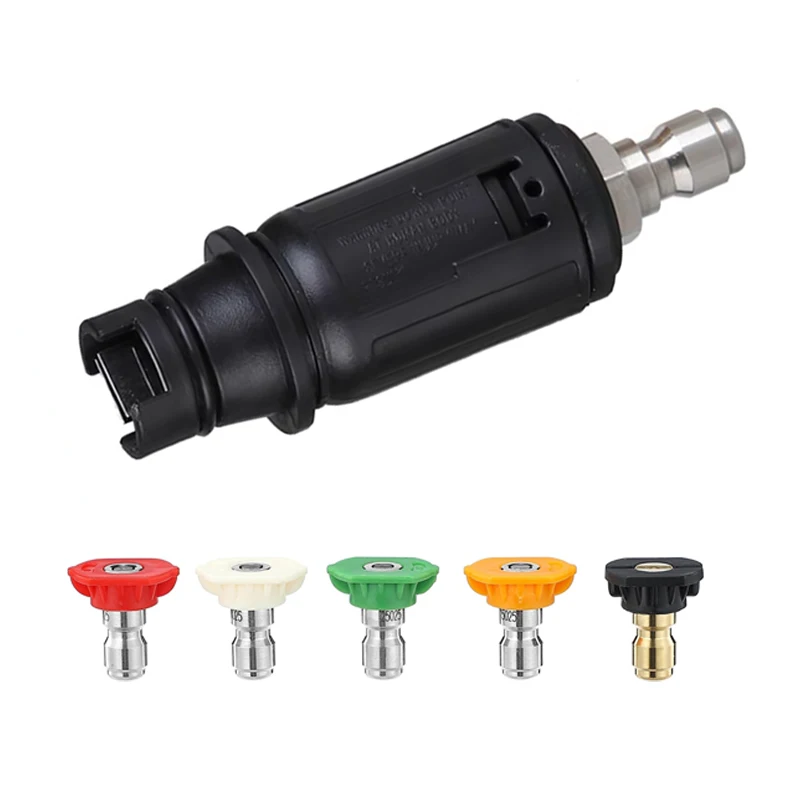 Adjustable Pressure Washer Nozzle Tip 1/4 Inch Quick Connect Plug 030 Rotating Spray Turbo Nozzle 3000 PSI