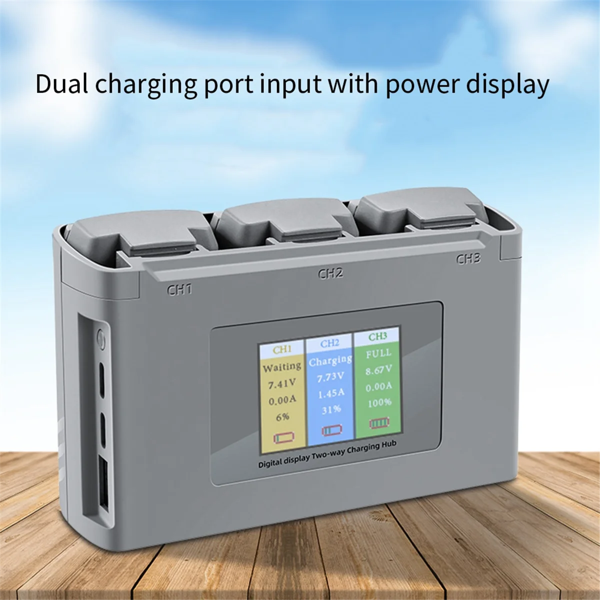 

Two-Way Charging Hub Charge Multiple Batteries for DJI Mavic Mini SE/Mini 2 with Color LCD Digital Display Charger