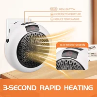 Настольный обогреватель Электрический обогреватель Настенный домашний тихий пульт дистанционного управления Быстрый нагрев Термостат Портативный домашний обогреватель Отопление в помещении и офисе — изображение 2