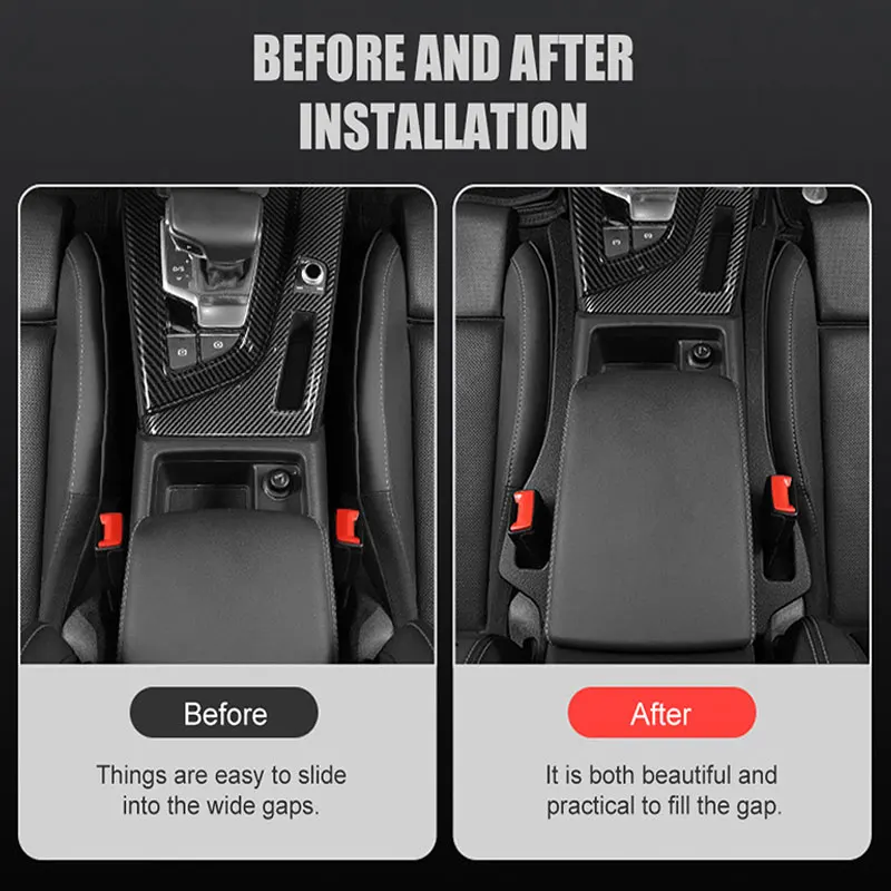 1pc Car Seat Gap Filler Side Seam Plug Strip Leak-proof Filling