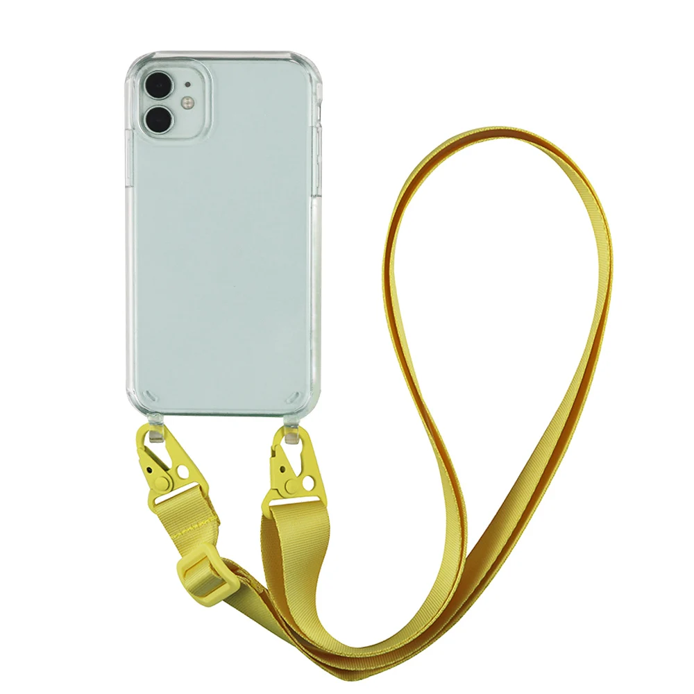 Necklace Lanyard Strap Chain Phone Case For iPhone 14 Pro Max 12 11 13 XS X XR Mini SE 2 6S 7 8 Plus Transparent Hard Rope Cover best iphone 13 pro max case