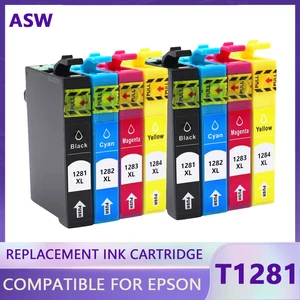 Image for 1-20pcs T1281 T1282 T1283 T1284 Ink cartridge Comp 