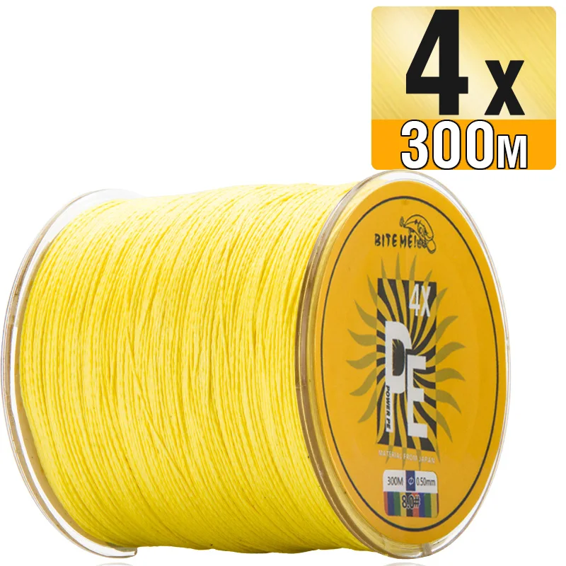 Biteme 8x 300m Pe Braided Fishing Line 8 Strand 1080lb Multifilament