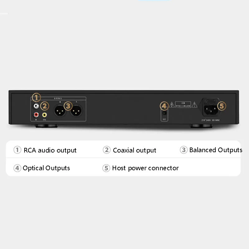 Audiophile CD Player HIFI Professional Music Turntable Player Lossless Music Supports Optical Coaxial XLR Balanced Output portable cd player wooden cd player wall mounted cd player