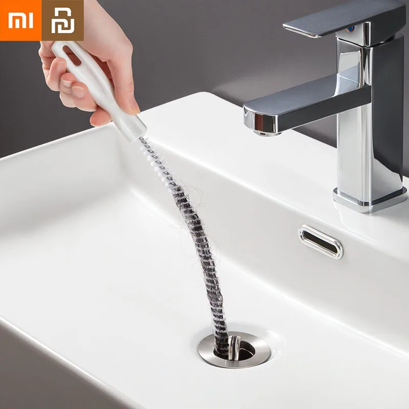 Sewer Cleaning Brush Bendable Sink Tub Toilet Dredge Pipe Hair Cleaner Tools Kitchen Bathroom Home