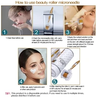 ZGTS 192 Derma Roller Micro Needles Titanium Mezoroller Microneedle Roller For Face Skin Care Hair Loss