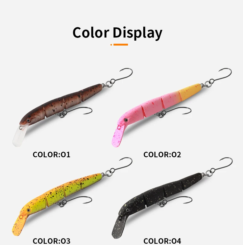 Leydun HYDRAM-S Gelenk-Angelköder 70mm 4g Sinkender Minnow Crank Wobbler Einzelhaken Forellen- und Bachköder für Süßwasser Künstlicher Köder – Detail 7