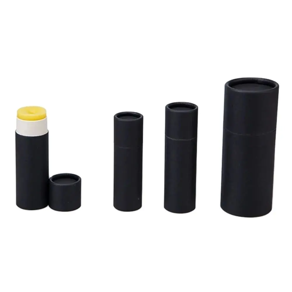 50Pcs Lip balm Kraft Paper Tube Empty Lipstick Tube Degradable Cosmetic Containers Solid Deodorant Paste Tube 30pcs kraft paper pen sleeves single pen paper tube gift pen protective holder