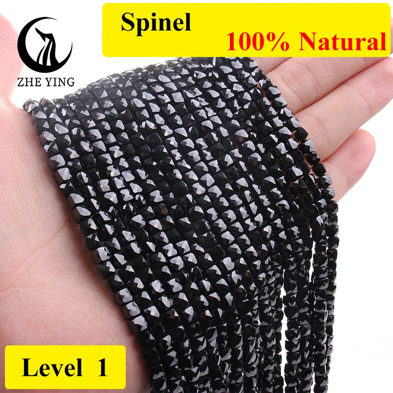 Zhe Ying 4 X4Mm Sqaure Natural Spinel Stone Sfaccettato Sciolto Amazzonite Turchese Perline Per La Fornitura Di Gioielli Braccialetto