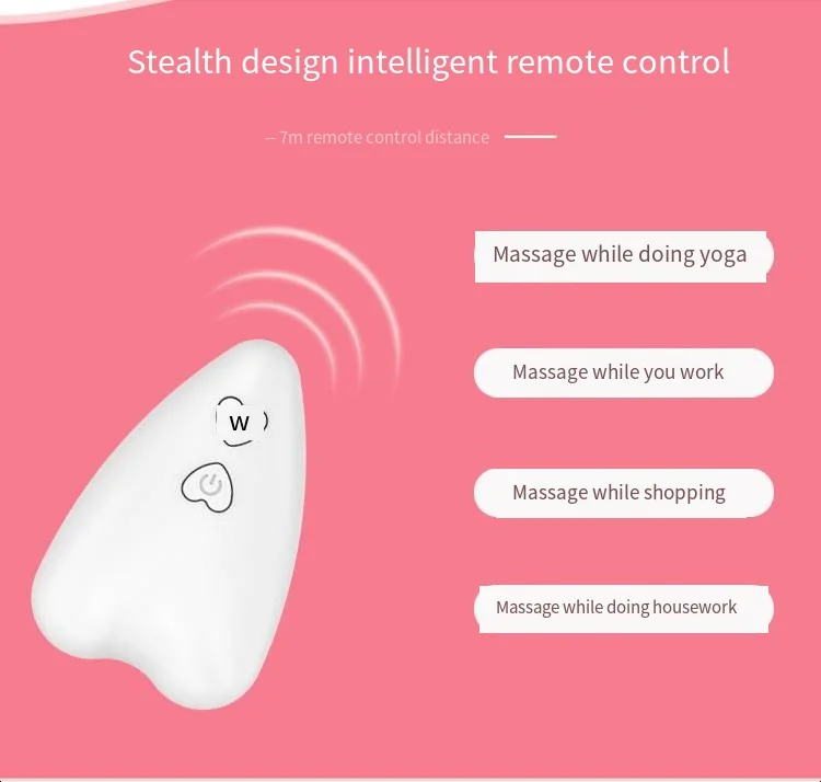 10 frequency wireless remote control chest massager chest invisible breast sticker massager chest massage_voghion.com