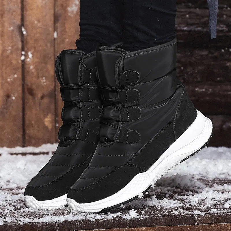 Women Boots Winter White Snow Boot Short Style Water-resistance Upper Non-slip Quality Plush Black Botas Mujer Invierno