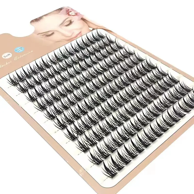 Individual Eyelash Clusters Russia Volume Mink Eyelash Extension Segmented False Lashes 3D fluffy Thick Bundle Makeup Cilias New