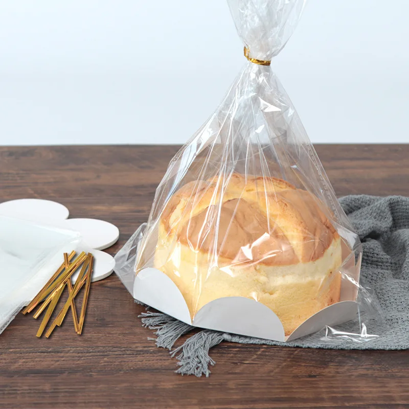 68inchClearPlasticBagForBread10pcsCakeBakingPackingBagParty