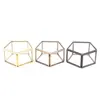 1pc New Geometrical Clear Glass Storage Box Jewelry Box New Fashion Wedding Bridal Ring Box Candy Box Gift Box 3