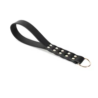 27.5cm Double Layer Leather Paddle Riding Crops Flogger Horsewhips Spikes Rivet Fixed Handle Spanking Paddle Slapper 2
