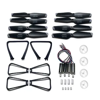 Parte drone rc motori motore Pale dell'elica Carrello di protezione Pattino di atterraggio assemblare per 4DRC V14 mini RC Drone 4D-V14 Quadcopter