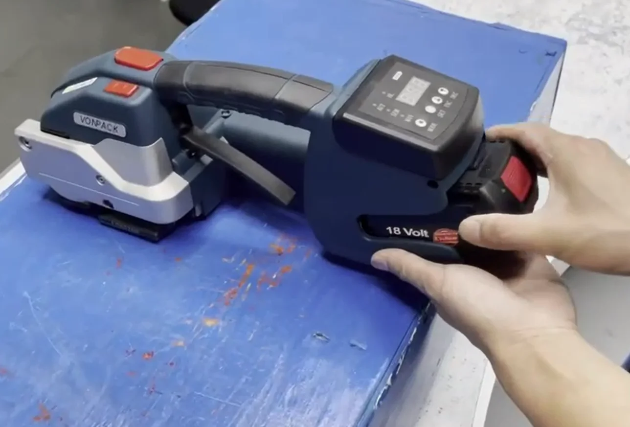 

Automatic Battery Strapping Machine 13mm16mm PP/PET Electric Baler Tools With Lithium Battery