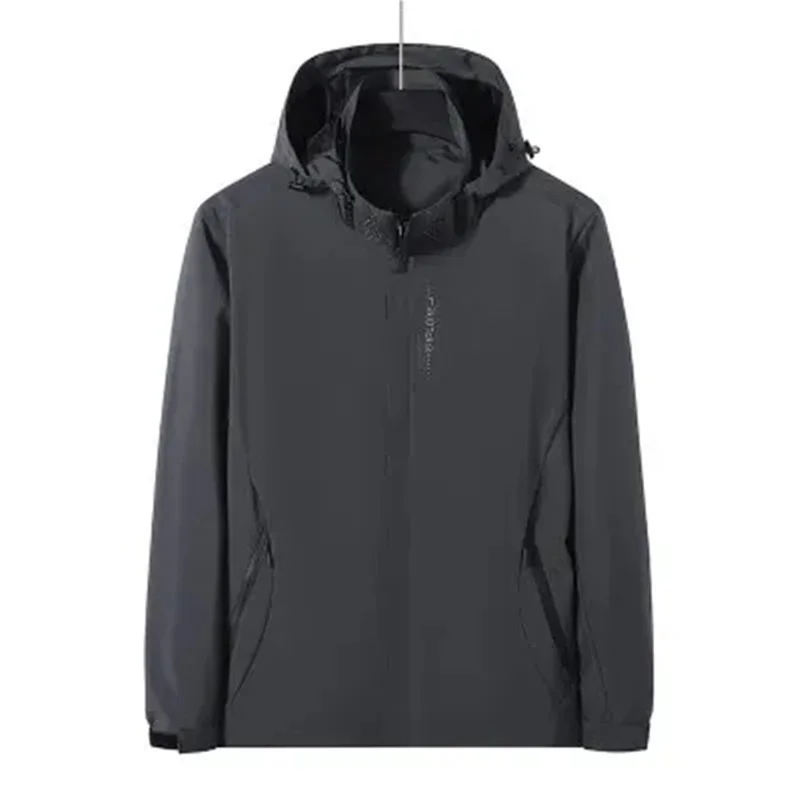 2023 Nieuwe Waterdichte Heren Jas Jas Outdoor Hooded Heren Lente Jas Windscherm Herfst Mannelijke Jas Mode Kleding Merk 5XL