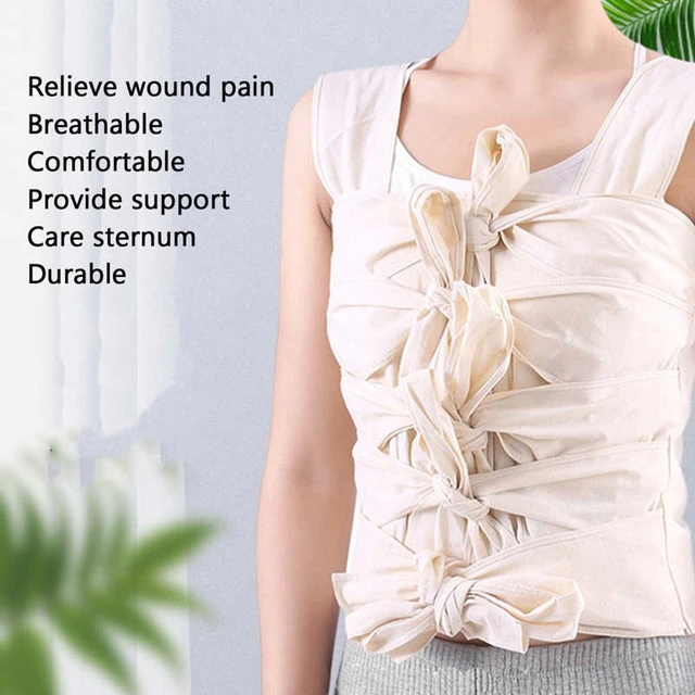 Sternum Thorax Support Breathable Strapless Chest Brace Belt for Postpartum  Belly Tightening Thoracic Surgery Ribs Chest Brace - AliExpress