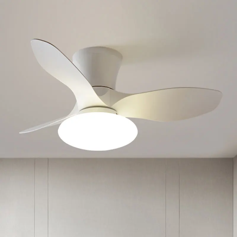 Mini Ceiling Fan Lamp Dining Room Bedroom Ceiling Fan Light Remote Control Home
