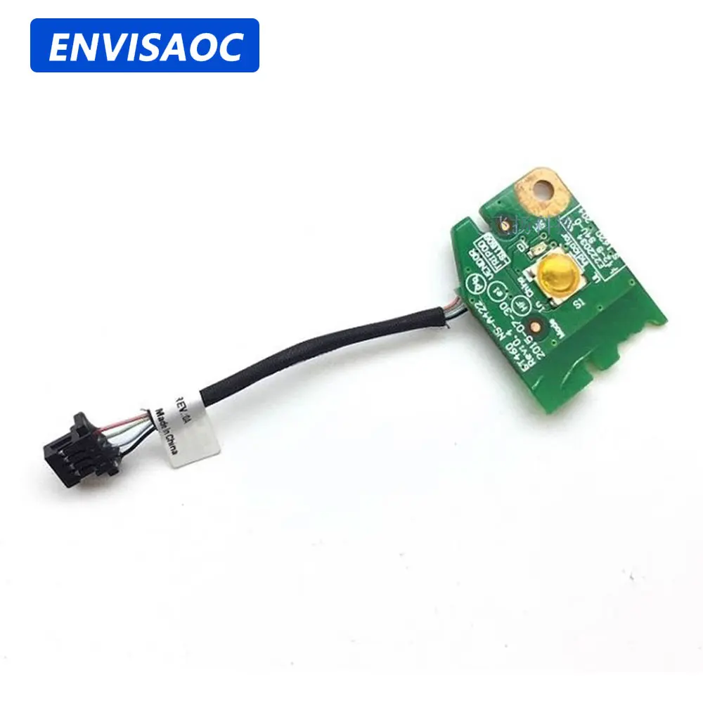 Плата с кнопкой питания для ноутбука Lenovo ThinkPad T460S T470S, с кабелем ET460 NS-A422 01ER102 01ER103 01ER104, ремонтные аксессуары